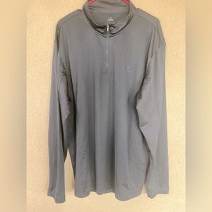 Men’s gray Adidas pull over light weight shirt. Size XL